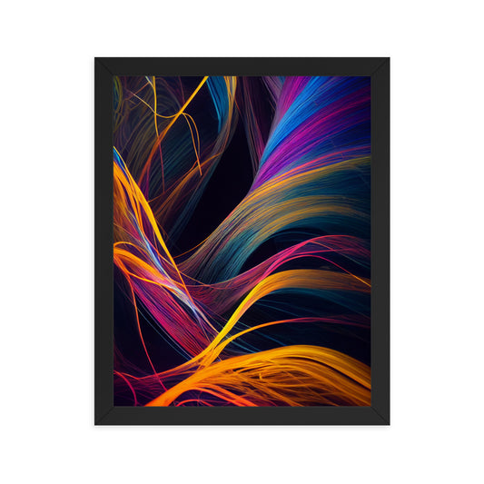 Dreamer II - Sustainable Fine Art Framed poster - Colorful Abstract Painting