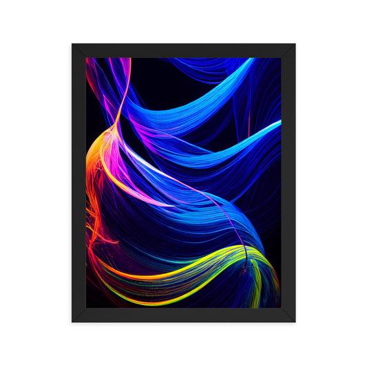 Dreamer III - Sustainable Fine Art Framed poster - Colorful Abstract Painting